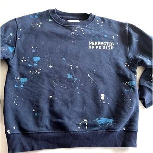 Zara boys splatter sweatshirt